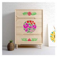 Pochoirs de petites fleurs en plastique réutilisables pour peindre divers projets de décoration intérieure, fournitures d'art, 20 pièces