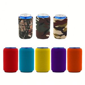 RTS Neoprene Sublimation Collapsible Can Cooler Sleeves Blank Standard Can Holders Cooler Bags for Beverages - Product Image 1