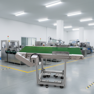 1m Kısa Alüminyum Konveyör Sistemi Hafif İki Yönlü Küçük Konveyör Depo Kullanımı İçin Fiyat Endüstriyel Taşıma Bandı - Product Image 4