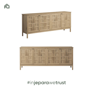 Prabu <b>Cabinet</b> Crafted from solid teak wood this <b>cabinet</b> offers functional storage with classic design and natural warmth - Product Image 6