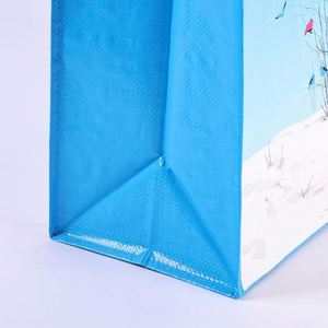 Sac en PP tissé en gros, impression couleur, logo personnalisé, plastification, sac de courses écologique en PP - Product Image 2