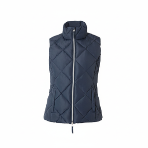 Chaleco acolchado Fabricante personalizado Invierno Última Ropa de calle Abrigo acolchado Polo de marca Chaleco ecuestre Chalecos acolchados para mujer - Product Image 1