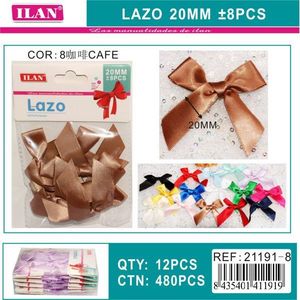 Nastro ILAN Lazo 20 mm color caffè per decorazioni e lavori artigianali - Product Image 3