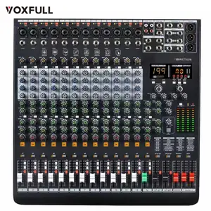 China High Quality 8/12/16 Channel Professional Audio Power Mixer professional dj sound system dsp sound audio mixer with amp