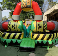EASYFUN : Nouvelle Arène Gonflable Personnalisée Wipeout – Parcours d'Obstacles pour Équipe, Fêtes et Location Interactive