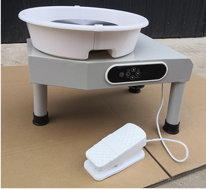 Chine usine fournitures <span class=keywords><strong>poterie</strong></span> roue Machine <span class=keywords><strong>plateau</strong></span> <span class=keywords><strong>tournant</strong></span> taille 25CM 350W 110/220V <span class=keywords><strong>poterie</strong></span> <span class=keywords><strong>électrique</strong></span> bricolage argile outil avec pédale - Product Image 5