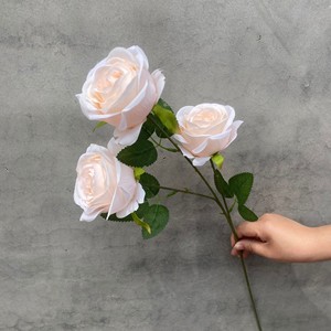 Artificial Roses <b>Silk</b> <b>Flower</b> Single Branch High Simulation Wedding Home Decoration - Product Image 3