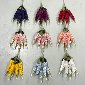 Bouquet de fleurs artificielles de type Snapdragon, couleurs mélangées, en soie, pour décoration de mariage, décoration de la maison, accessoires de photographie - Product Image 1