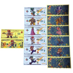 Nieuw model Japanse Super Mario bankbiljetten anime cartoon bankbiljetten voor verzameling - Product Image 1