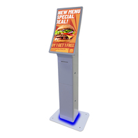 Kiosco Inteligente de Autoservicio con Pantalla Curva Android de 23.6 Pulgadas, Impresora, Cámara y Escáner para Pedidos y Pagos