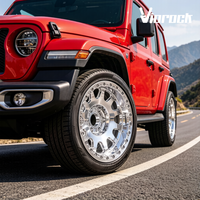 Jantes forgées Viorock Deep Dish Beadlock, finition brossée et polie, pour camions tout-terrain, 16-18 pouces, 8x170, pour Jeep, Ford, Toyota, Chevrolet, GMC