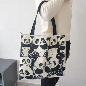 Chinese Style <strong>Panda</strong> High Quality Environment Friendly Canvas <strong>Bag</strong> Tote <strong>Bag</strong> - Product Image 5