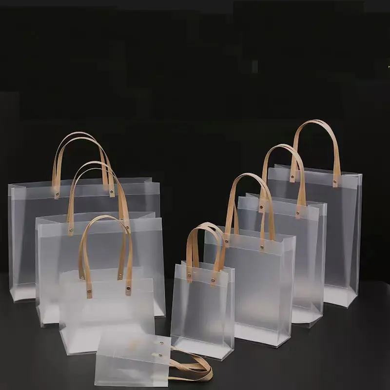 Sac fourre-tout transparent en pvc coloré, pour le shopping