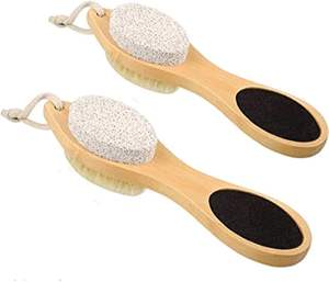 Planche à récurer les pieds multifonctionnelle en bois de Lotus <span class=keywords><strong>lime</strong></span> en bambou pierre ponce brosse de Massage à la chaux dissolvant de callosités de la peau morte - Product Image 1