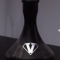 OEM personnalisé en fibre de carbone Shisha Tube litre pour fumer en fibre de carbone portable Shisha Hookah Shisha Pots