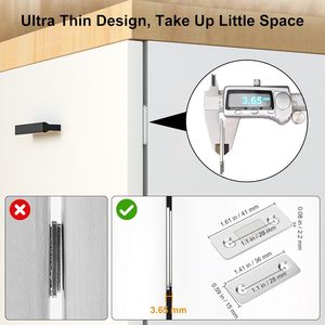 Lot de 4 aimants adhésifs ultra-minces pour portes, tiroirs, armoires de cuisine-par RongTeng - Product Image 3