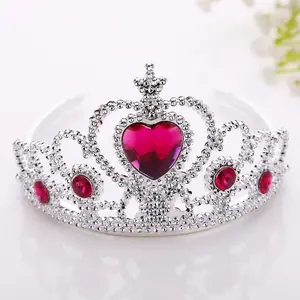 Accesorios para vestido de princesa para niñas, Tiara de princesa, corona, varita mágica para fiesta, corona de princesa, Tiara de diamantes de imitación