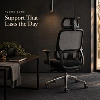 Chaise de bureau exécutive en cuir à dossier haut réglable avec appui-tête et soutien lombaire, noire, ergonomique, à roulettes, pour ordinateur, pour la maison