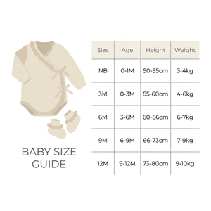 Tutina Kimono in Maglia Personalizzata per Neonati, 100% <span class=keywords><strong>Cotone</strong></span> Organico, Body con Bordo Arricciato Personalizzato - Product Image 6