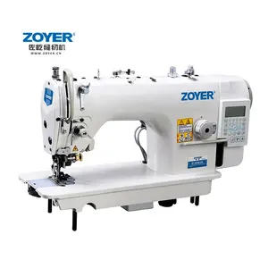 Máquina DE COSER Manual de cuero ZOYER 4500rpm, Cortadora automática de accionamiento directo, pespunte