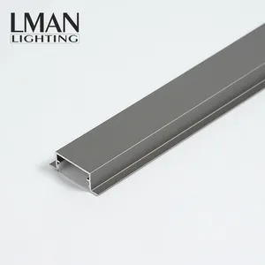 Perfil de iluminação para decoração de armários, preço de atacado, LED de alta qualidade, perfil de alumínio 20x10, LED embutido, perfil de alumínio