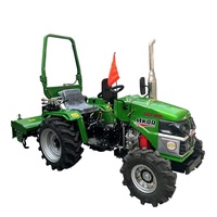 Mini Tractor Agrícola Compacto de 14HP, de Cuatro Ruedas, para Agricultura, Pequeño Trattorino Tagliaerba