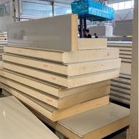 Mur de chambre froide étanche en fibre de verre Frp aluminium aluminium polyuréthane Puf Eps Rockwool panneau sandwich à noyau de mousse