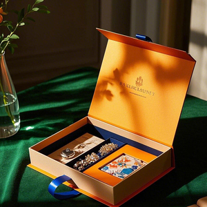 Tái Chế Bìa Vuông Nước Hoa Hộp Các Tông Sóng Bao Bì Hộp Cho Mỹ Phẩm Và Tóc Giả Nam Châm Hình Dạng Thân Thiện Với Môi - Product Image 4