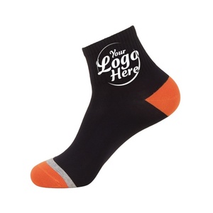 <b>Breathable</b> Anti Slip Sports <b>Socks</b> for Men Custom Logo Summer Warm Sweat Absorbing Odor Resistant Crew Cotton - Product Image 2