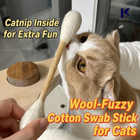 Jouet interactif pour chat en coton infusé de catnip, pour le nettoyage des dents et la consommation d'énergie