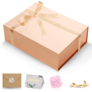 <b>Large</b> covered <b>gift</b> <b>box</b>, magnetic <b>gift</b> <b>box</b>, suitable for birthdays, weddings, Christmas <b>gifts</b>, customizable - Product Image 1
