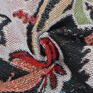 Couverture de jet de tapisserie tissée d'anime fantastique personnalisée par jacquard de gland de polyester de coton personnalisé - Product Image 6