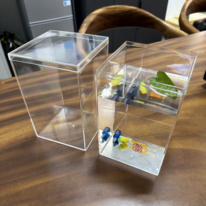 Boîte de présentation en acrylique transparente 4x4x6 pouces, boîte de rangement, support <span class=keywords><strong>organisateur</strong></span>, boîte de présentation anti-poussière pour figurines d'<span class=keywords><strong>action</strong></span>, jouets - Product Image 5