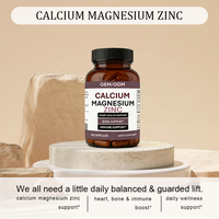 Capsules de calcium, magnésium et zinc, soutien cardiaque/osseux/système immunitaire, complément alimentaire |   Complément alimentaire minéral végétalien pour adultes OEM/ODM 60 gélules