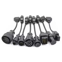 Juego Completo de Herramienta de Diagnóstico OBD2 para 8 Camiones IVECO/Scania/Benz/Renault/VOLVO, Escáner OBD2 y Cable Convertidor para Analizador de Camiones