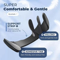 Clip nasal anti-ronflement magnétique amélioré, dilatateur nasal en silicone réutilisable avec velcro, aide respiratoire pour une meilleure qualité de sommeil