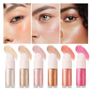 Long Lasting Face Highlighter <strong>Natural</strong> Illuminate Skin Tone Shimmer Liquid Highlight Private Label - Product Image 4