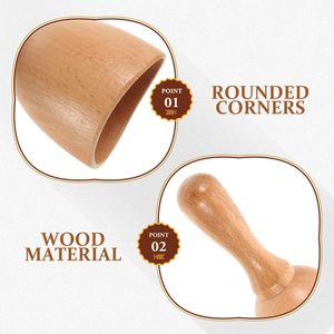 Herramienta de Masaje de Madera para Drenaje Linfático, Gua Sha Corporal, Herramientas de Terapia de Madera para Moldear el Cuerpo - Product Image 5