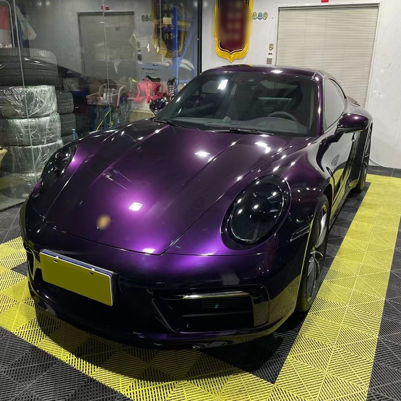 Lot De 5 Litres De Peinture Voiture 2K Violet Foncé Métallisé Mat - Marque Lackpoint