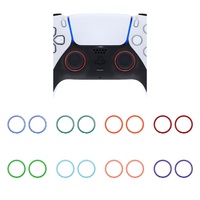 Accessoires de jeu de remplacement brillants et colorés EXtremeRate pour manette PS5, anneaux d'accentuation personnalisés pour DualSense PS5 Playstation5