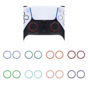 EXtremeRate Colorful Glossy Replacement <strong>Game</strong> Accessories for PS5 Controller, Custom Accent Rings for Dualsenese PS5 Playstation5 - Product Image 2