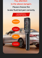 Stylo de test de liquide de frein YM-C02, stylo de détection d'huile de frein, testeur de liquide de frein pour analyseur d'huile automobile DOT3/DOT4