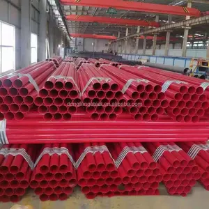 Coated Plastic Steel Pipe Socket Inside Outside Gas tube Drain-pipe for Fire Fighting pipe