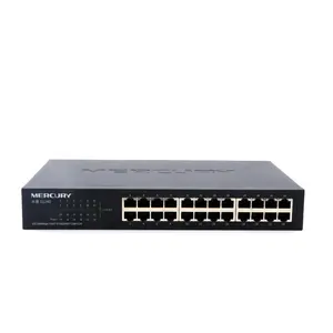 MERCURY S124D 24 Port 10/100M 3.2Gbps、Auto MDI/MDI-X、Half/Full Duplex Fast Ethernet Network Switch