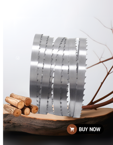 Pisau Gergaji Pita Temper Berkualitas Tinggi untuk Pemotongan Kayu Pabrik Gergaji Pita Pemotong Gulungan Gergaji Pita dengan Gigi yang Diperkeras - Product Image 5