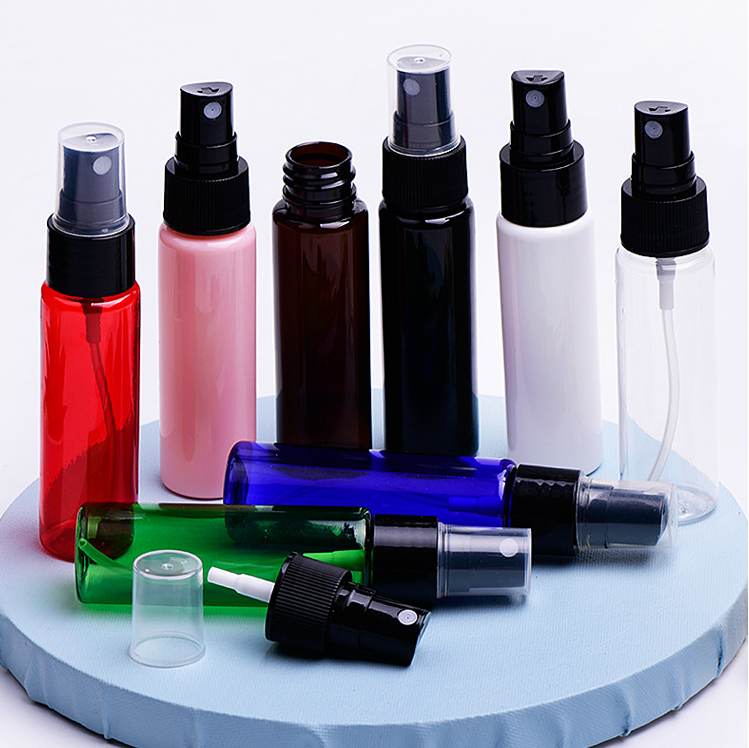 Clear bottle + black sprayer