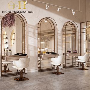 Set di Arredamento per Barbiere Personalizzato Stazione da Barbiere su Misura Design per Barbiere Stile Moderno - Product Image 1