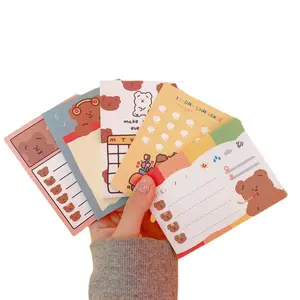 Японский и корейский мультяшный медведь блокноты для записей Kawaii блокнот для записей студенческие Канцтовары блокнот для записей