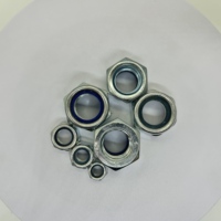 Mur baut pengunci sendiri DIN 985/982 dengan insert nilon, berlapis seng, baja karbon, anti longgar, untuk industri otomotif