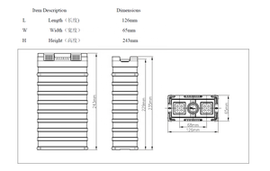 Batteria Ricaricabile al Litio Ferro Fosfato (LiFePO4) Prismatica 100Ah 3.2V, 4000 Cicli, Certificata <span class=keywords><strong>CE</strong></span> per Accumulo di Energia Solare - Product Image 3